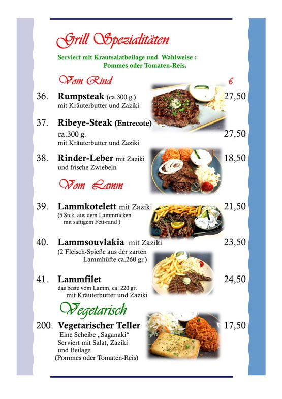 Restaurant Hellas im Ostseebad Boltenhagen griechische Spezialitäten Salate